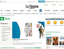 Tablet Screenshot of ocio.laopiniondezamora.es